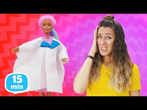 ¡Haz un vestido para Barbie! Juegos con muñecas Barbie