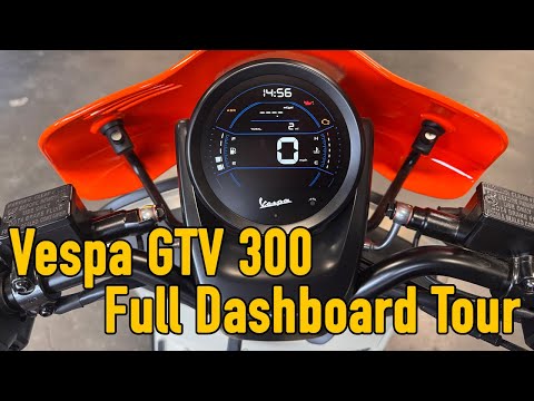 Vespa GTV Dashboard Walkthrough