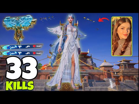 33 KILLS !! WoW 😈 NEW MODE BEST AGGRESSIVE RUSH GAMEPLAY 🔥 BEST GIRL PLAYER | Pubg Mobile