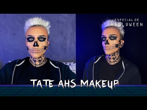 TUTORIAL MAQUIAGEM CAVEIRA DE AMERICAN HORROR STORY - ESPECIAL DE HALLOWEEN