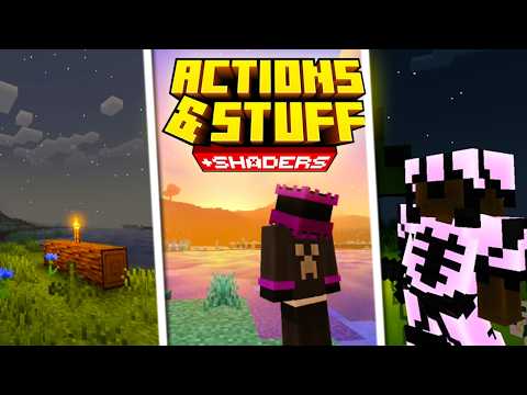 Mejoro ACTIONS & STUFF con lo 5 MEJORES  SHADERS para minecraft bedrock 1.21