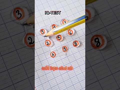 Nối số tăng dần giọt nước vòng tròn màu cam #giotnuoc #shorts #iqtest