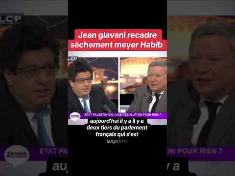 Jean glaçant recadre meyer Habib #gaza #israel #palestine