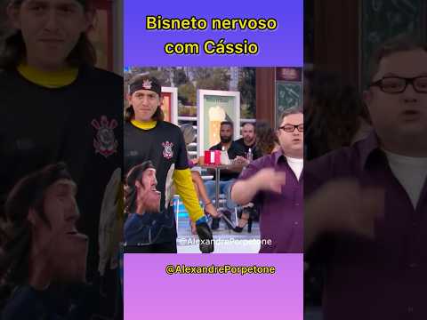 Bisneto nervoso com Cássio #corinthians #neto #futebol #osdonosdabola #humor #imitações