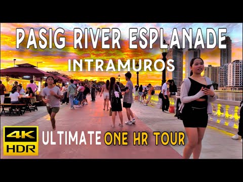 Ultimate 1-Hour Tour | Pasig River Esplanade Intramuros | Newest Tourist Attraction Philippines 4K