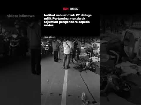 KECELAKAAN BERUNTUN, TRUK TABRAK SEJUMLAH KENDARAAN DI CIBUBUR