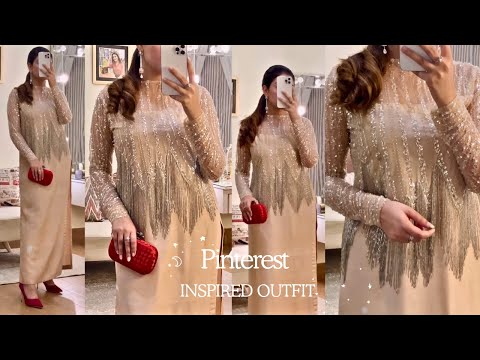Model inspired dress cutting and stitching/ Party wear dress design/ Outfit from scratch