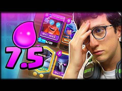 EL NUEVO MAZO MAS CARO DE CLASH ROYALE ¡¡7.5 DE ELIXIR !! - WithZack