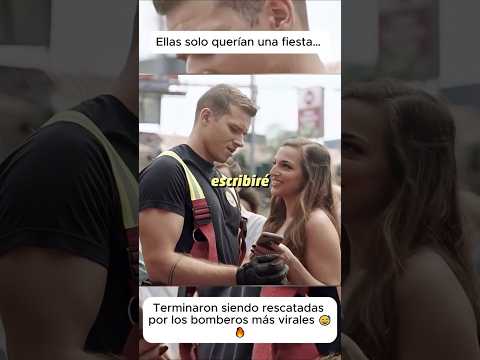 Ellas solo querían una fiest y terminaron siendo rescatadas por los bomberos más virales 😅🔥 #shorts