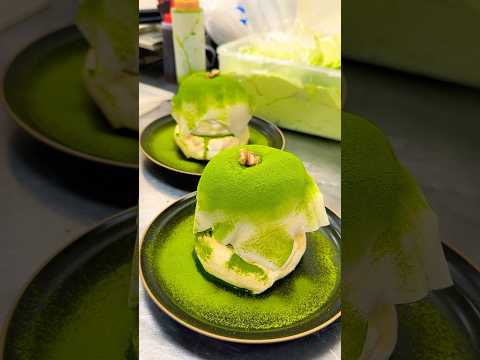 もちもちのお餅をのせた抹茶大福パンケーキ🥞 #japanesefood