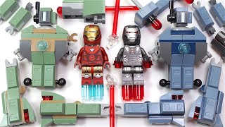 LEGO Iron Man & War Machine VS Hammer Drones | LEGO 76320 Set | LEGO Iron Man 2 | Speed Build Review