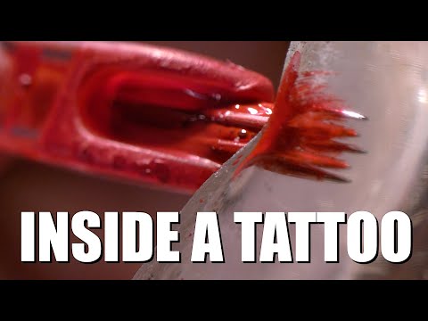 Tattoo on Transparent "Skin" at 20,000fps - The Slow Mo Guys