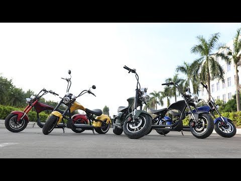 2021 citycoco chopper factory Rooder Arrow harley scooter price ElektroRoller EU warehouse unboxing