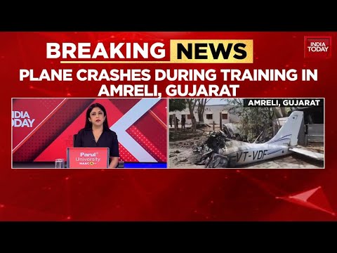 Training Aircraft Crashes In Amreli, Gujarat | Pilot Dies In Residential Area Accident | India Today