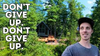 95F Cabin Building is HARD - Offgrid Mountain Cabin