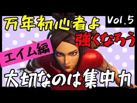 【万年初心者】エイムに必要なのは絶対に当ててやるぞという意気込みと集中力！意外と大事！【フォートナイト】