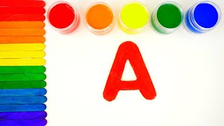 Aprende Letras y Colores en Español / Colorea el Abecedario