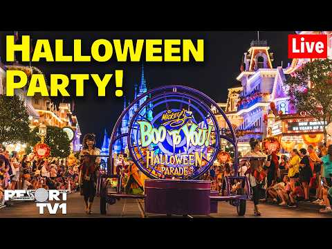 🔴Live: Mickey's Not So Scary Halloween Party - Walt Disney World Live Stream - 8-21-26