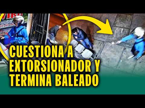 Deja mensaje extorsivo, trabajador le hace una pregunta y lo ataca a balazos