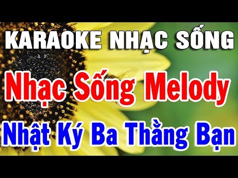 Karaoke Nhạc Sống Trữ Tình Hòa Tấu Melody Ai Cũng Hát Được | Liên khúc Bolero Nhật Ký Ba Thằng Bạn