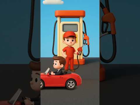 The thief ran out of gas #funny #cartoon #like #sub #shortsfeed