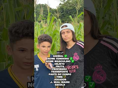 Só vale palavras com a letra (M) desafio com o André😱#viralshorts #quiz #nomess #desafíos #fyp