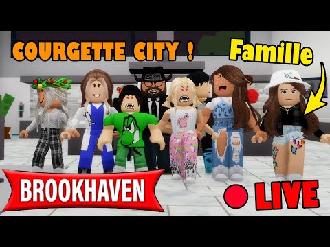 Live Roblox BROOKHAVEN - LES PIRES ENFANTS À COURGETTE CITY !! En Vocal 😁 BROOKHAVEN RP STORY !