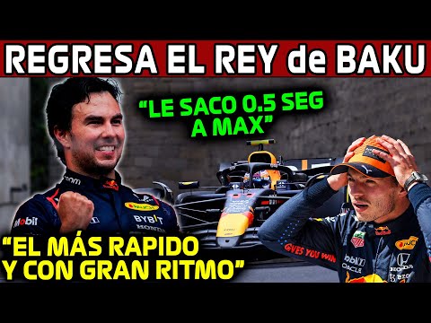 CHECO MUESTRA QUIEN MANDA en BAKU!! HACE SUFRIR a MAX !! GP AZERBAIJAN LIBRES 1 y 2 F1 2024