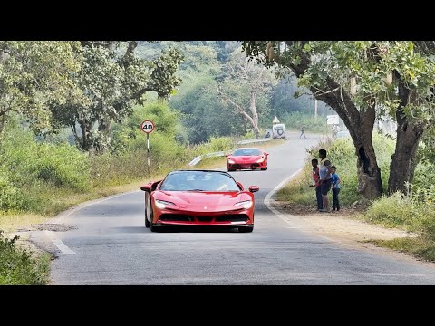 20+ Ferrari's in Coorg, Madikeri | 2024 Esperienza Ferrari Rally Part 1