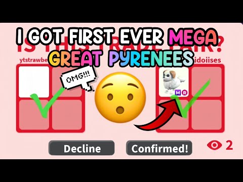 OMG! I Got FIRST EVER NEW MEGA GREAT PYRENEES In Adopt Me...😱