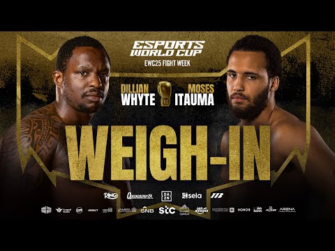 Moses Itauma vs Dillian Whyte Weigh-In LIVE | Esports World Cup Fight Week 🏆💥