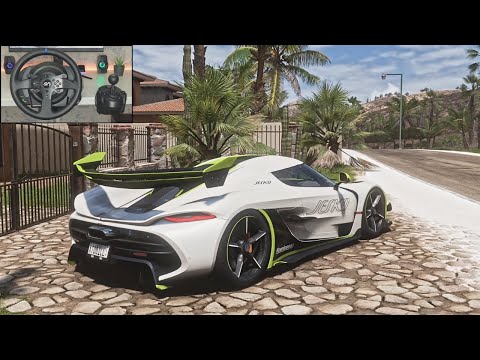 Koenigsegg Jesko - Goliath Race - Forza Horizon 5 | Steering Wheel Gameplay