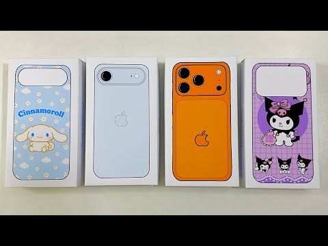 [💸paper diy💸] IPHONE 17 PRO MAX and IPHONE AIR + CASE unboxing! | asmr