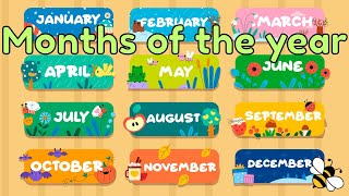 Months Of The Year Song For Children | Educational Music