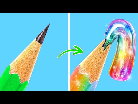 WOW: IDEE FAI DA TE PER MATERIALE SCOLASTICO | Sfida Artistica Studente Vs Prof. Su 123 Go Like!