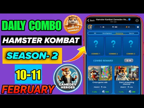 Hamster Kombat Game Dev Daily Combo | 10 February Hamster Kombat Daily Combo | Hamster Daily Combo