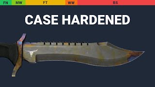 Bowie Knife Case Hardened Wear Preview