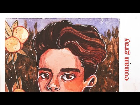 conan gray 🍊 // watercolor painting