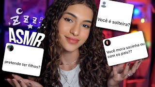 ASMR - Respondendo Suas Perguntas com Sussurros Suaves 💤✨