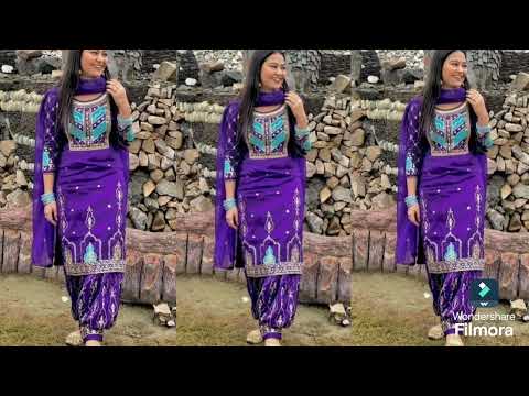 New Suit Design 2024 ||Trending Punjabi suit design for karva chauth