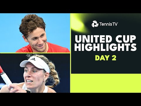 Ruud vs Griekspoor; Sonego v Zverev, Kerber's Return and Swiatek | United Cup 2024 Day 2 Highlights