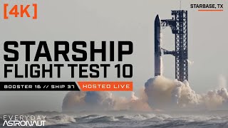 [4K] Watch the largest and most powerful rocket launch live! Starship Flight 10