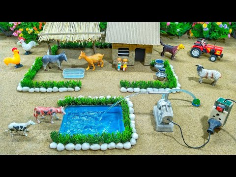 mini tractor making mini water pump science project // diy how to make