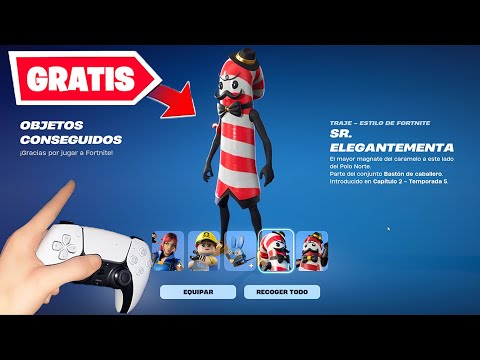 ¡GRATIS! Como CONSEGUIR las SKINS de NAVIDAD *SR. ELEGANTEMENTA y EMILIA* GRATIS en FORTNITE! ✅