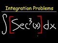 Integration of Secant Cubed X