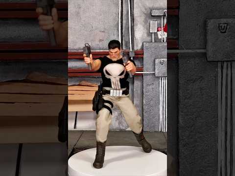 Posing Kraken Studios Crime Buster Punisher 1/12 action figure #shorts #mezco #punisher #marvel