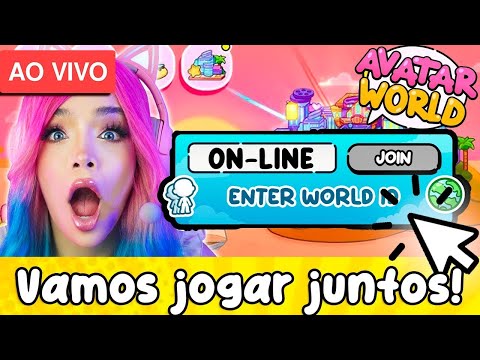 🦄 ➜ JOGANDO ONLINE COM INSCRITOS NO PAZU AVATAR WORLD ! CÓDIGO JOGAR JUNTO| JESSY WORLD AO VIVO
