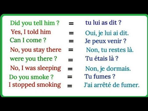 Phrases simples pour apprendre l'anglais facilement |✪✪easy sentences to learn french 🌿