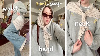 Crochet 3-in-1 Head, Hip & Neck Triangle Scarf (easy tutorial!✨)