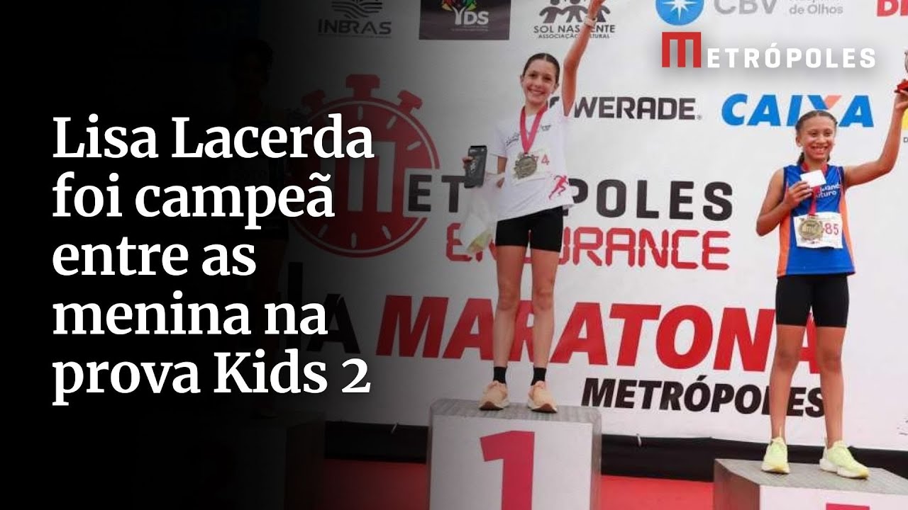 Lisa Lacerda foi campeã entre as menina na prova Kids 2